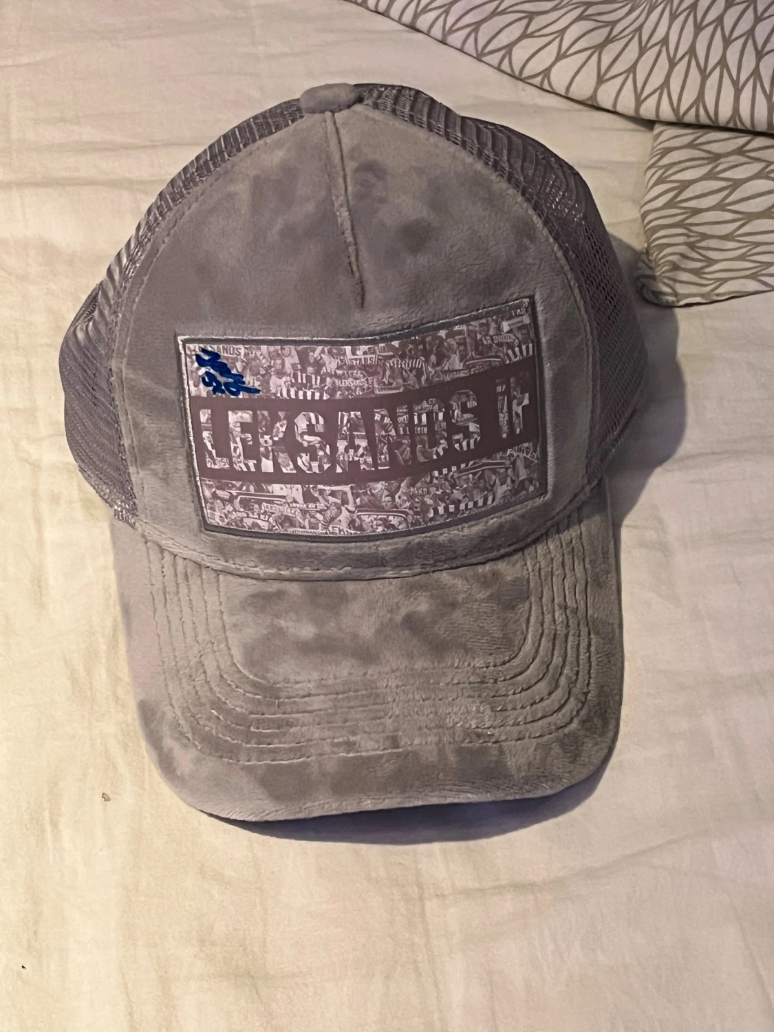 Grå Leksands IF keps med autografer från alla förra årets spelare använd en gång - 2