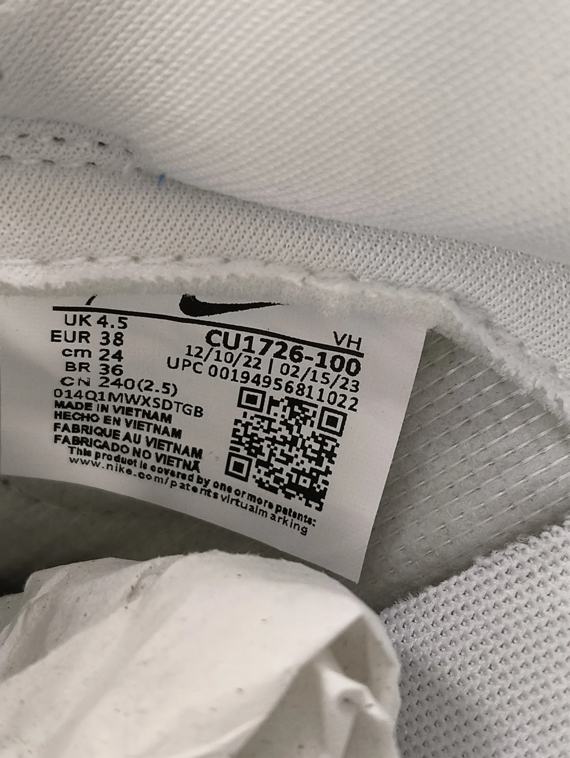 Nike Dunk Low blå och vita sneakers - 4