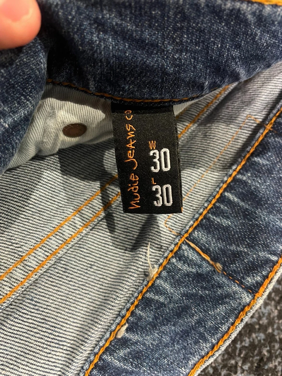 Nudie Jeans ljusblå jeans W30 L30 - 1