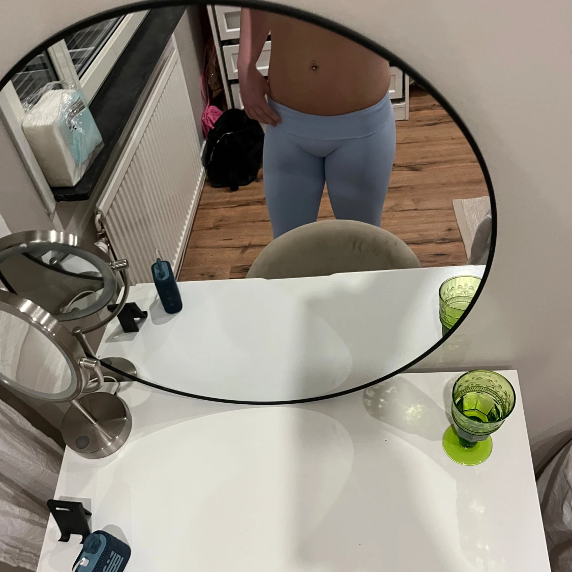 Ljusblå leggings med tight passform helt nya - 2