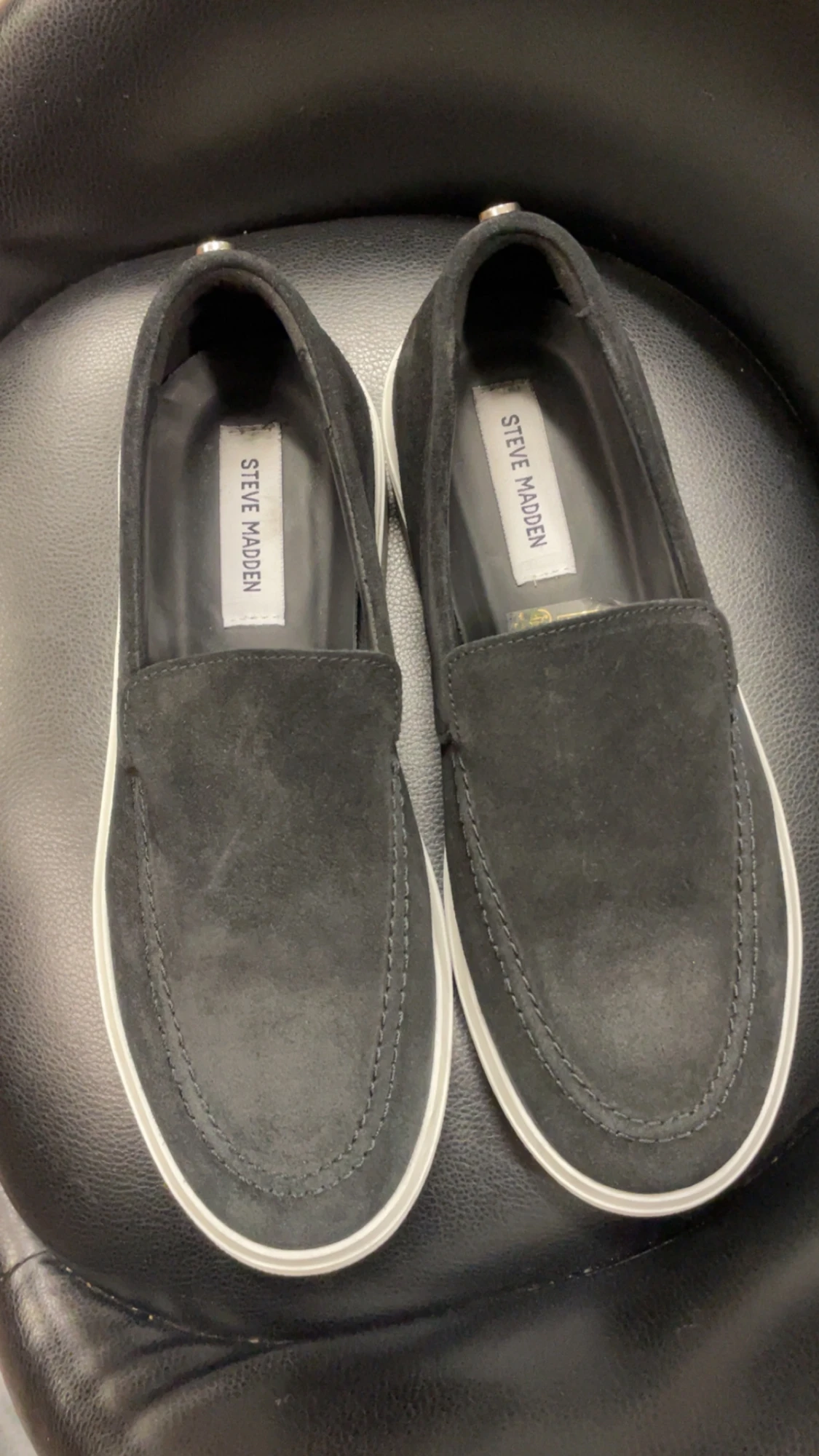 Svarta mocka loafers Steve Madden - 1