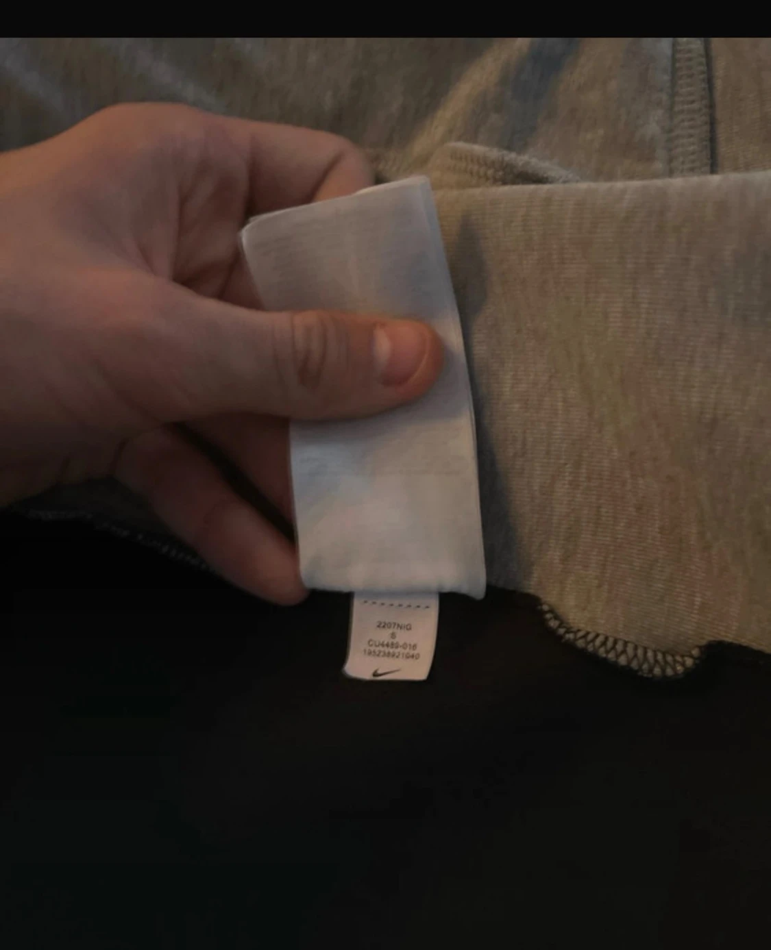 Nike hoodie svart och grå S - 3