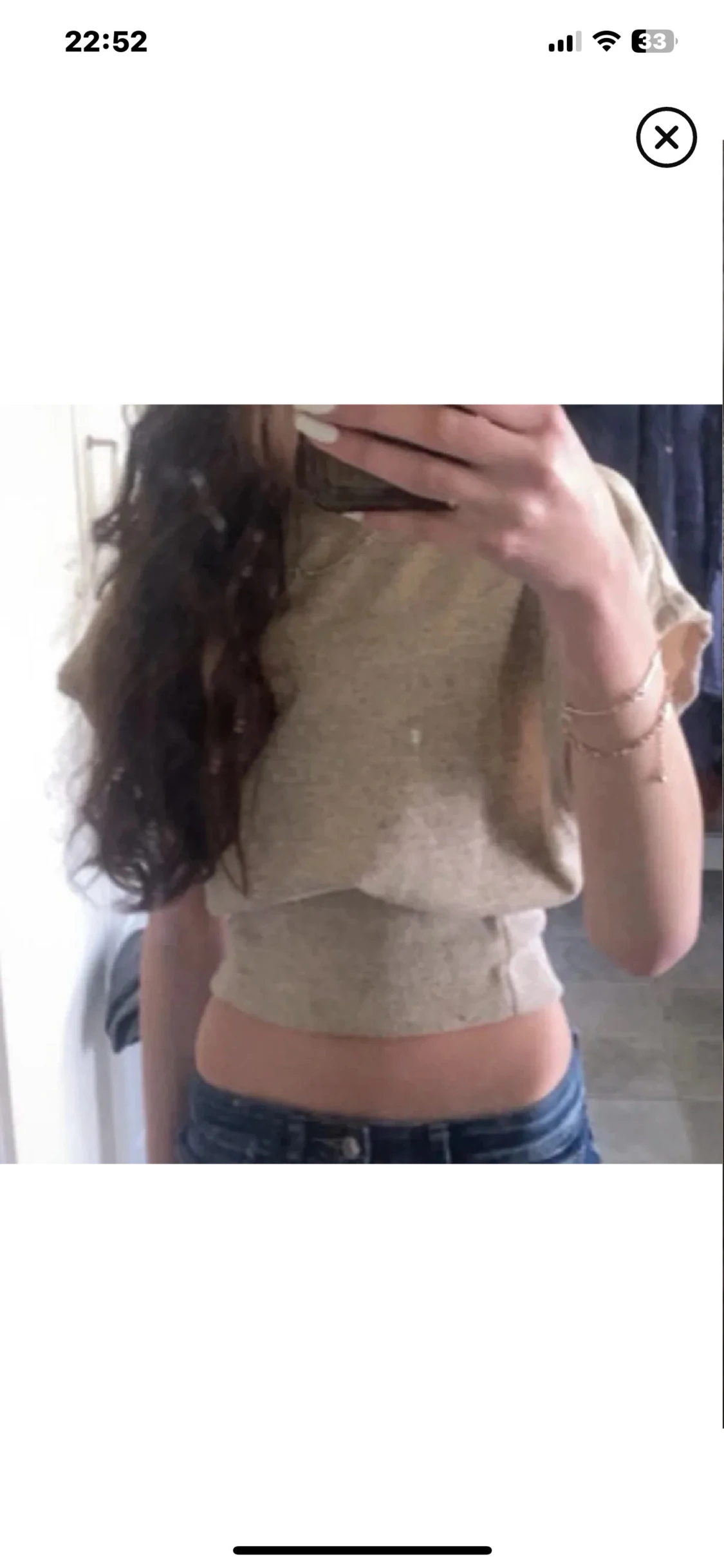 Beige stickad topp från missguided - 2