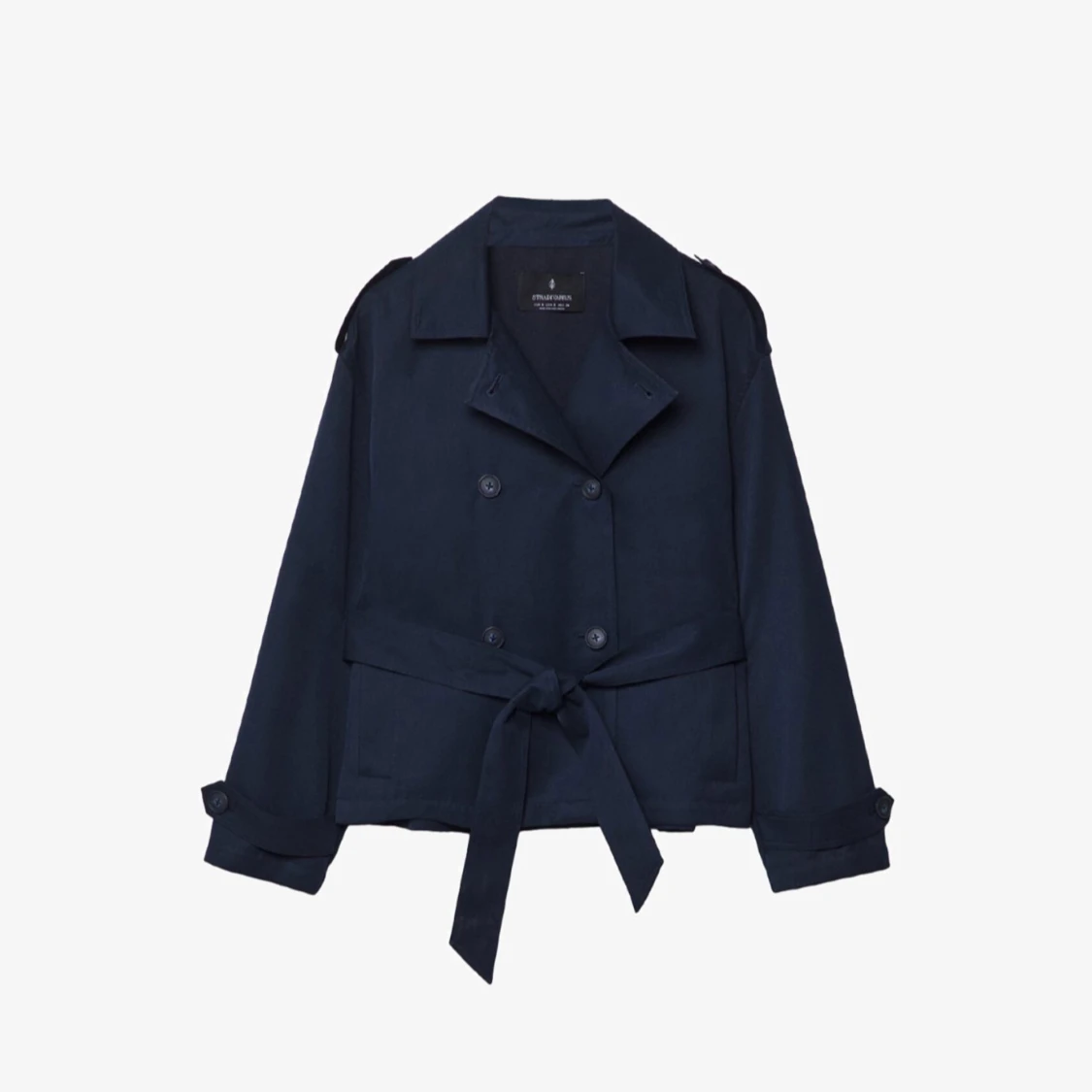 Mörkblå trenchcoat 