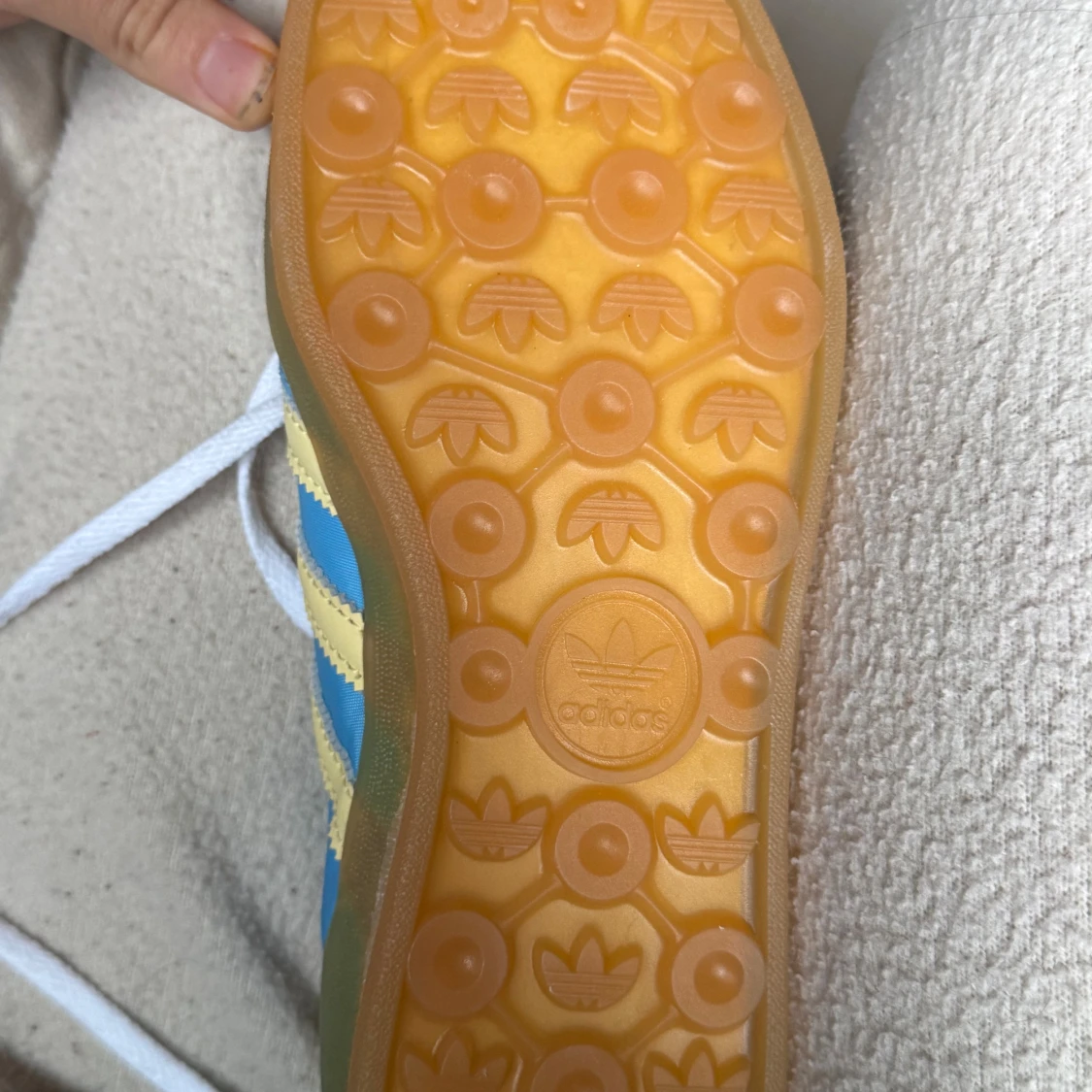 Adidas Gazelle blå/gul sneakers 39⅓ - 2