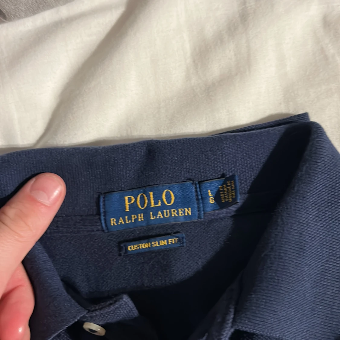 Marinblå piké från Ralph Lauren L - 2