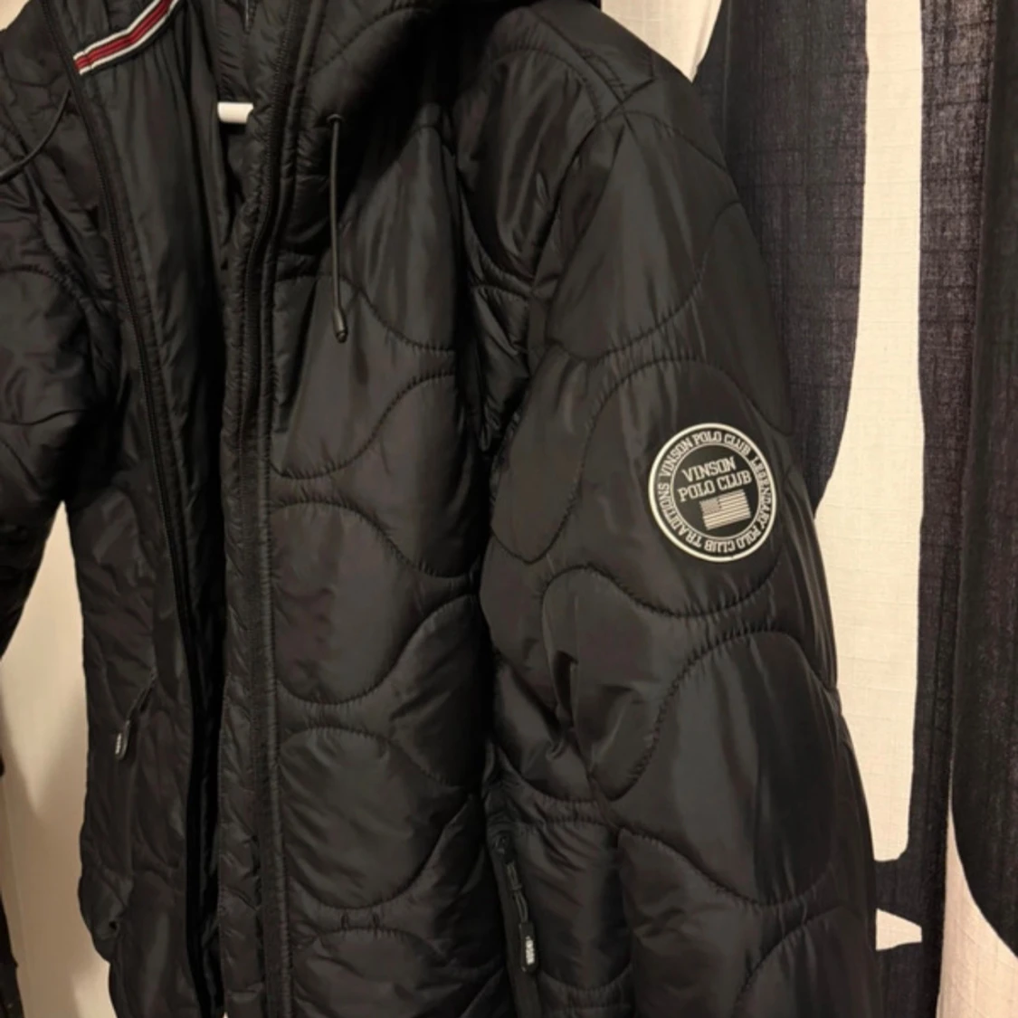 Svart quiltad pufferjacka Vinson Polo Club - 2