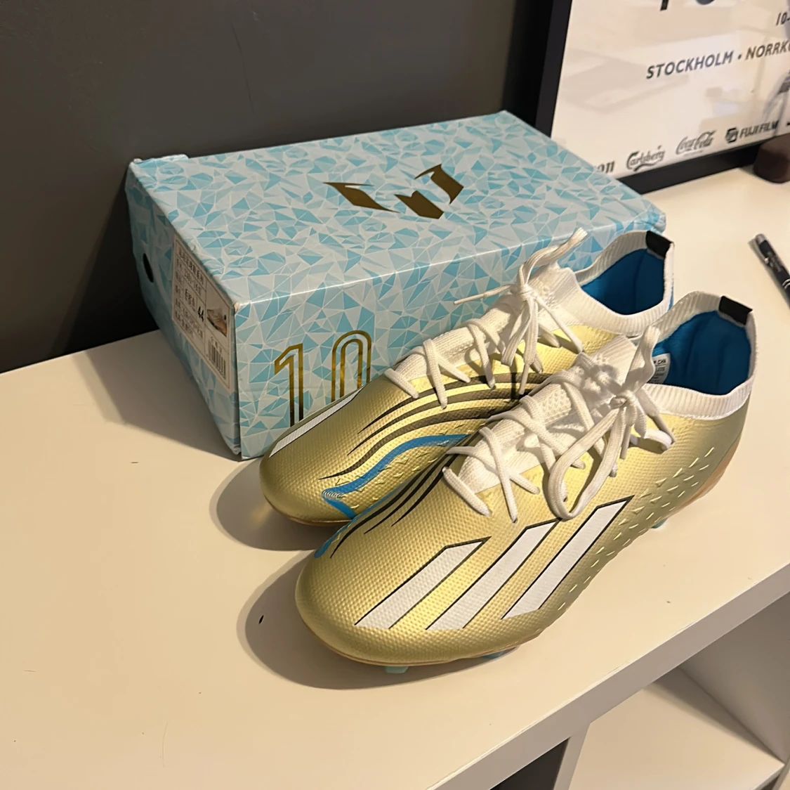 Adidas Messi X Speedportal fotbollsskor guld - 3