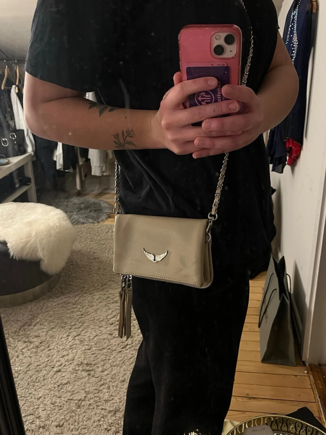 Beige axelväska Zadig & Voltaire - 3