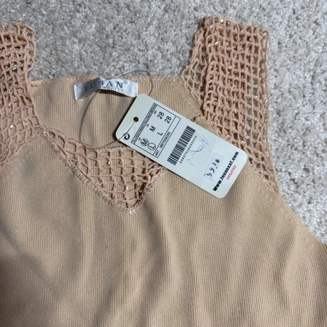 Beige linnetopp från Fusan - 1