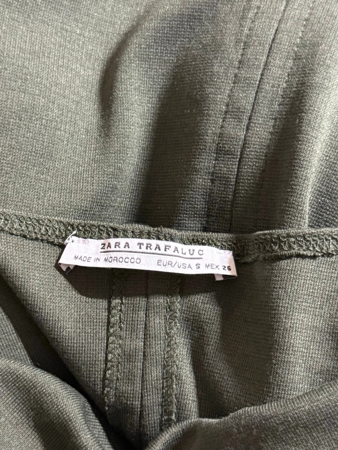 Olivgrön långklänning från Zara Trafaluc - 2