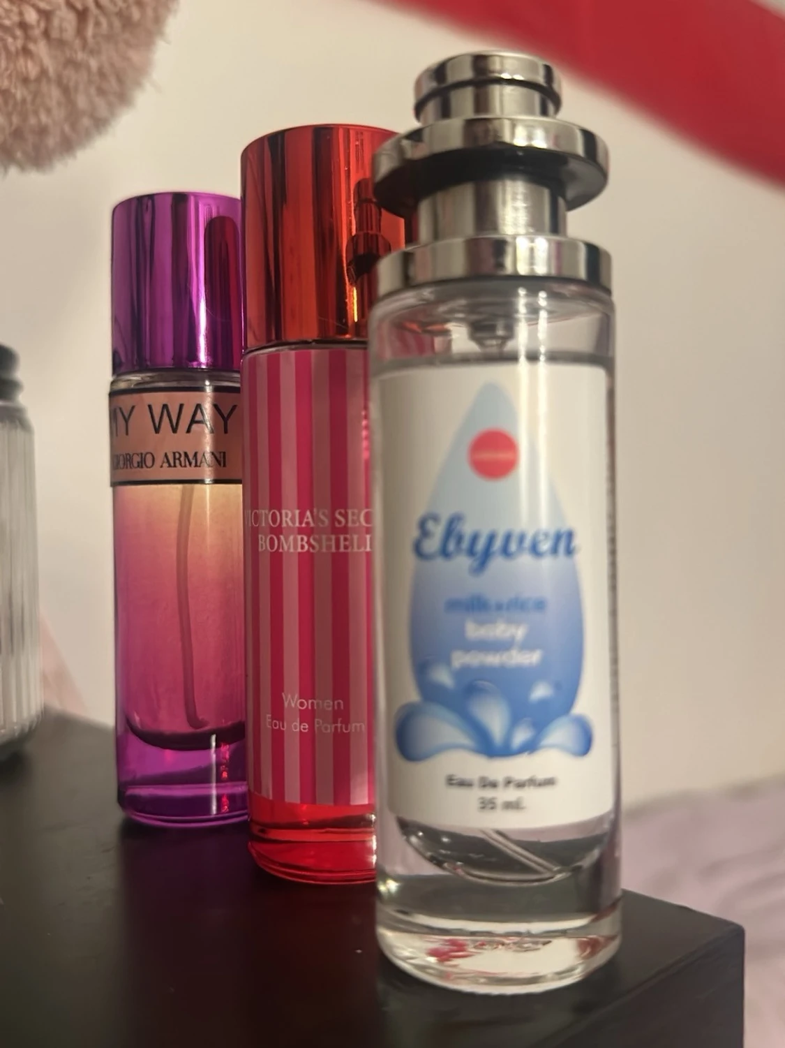 Tre populära damparfymer