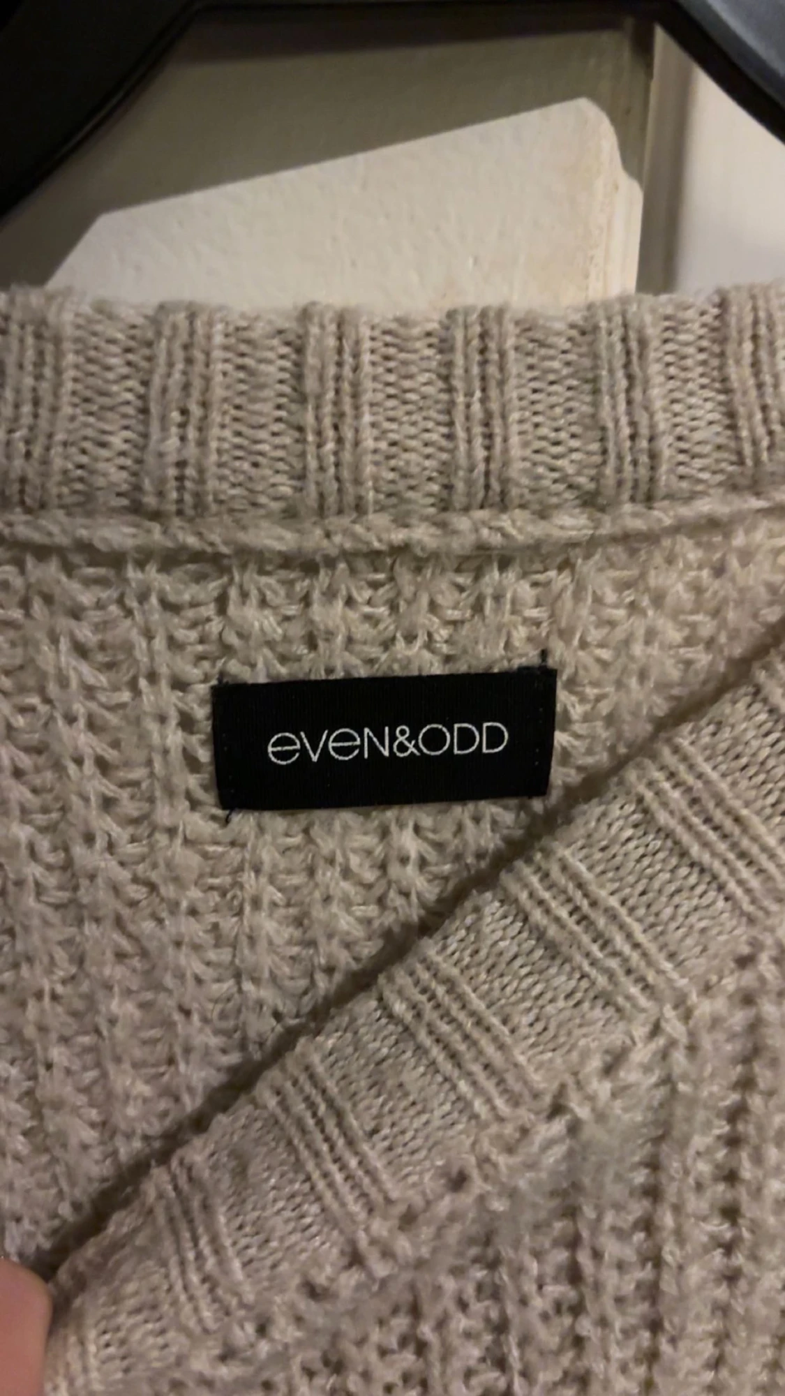 Beige stickad tröja från Even&Odd - 2