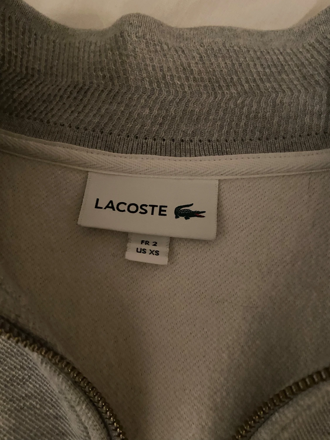 Grå Lacoste zip - 1