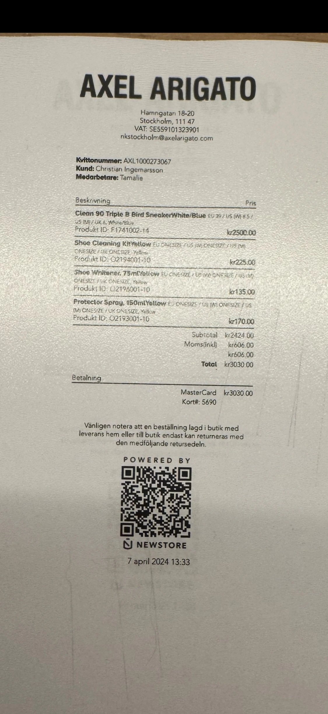 Axel Arigato vita sneakers med broderad fågel - 6