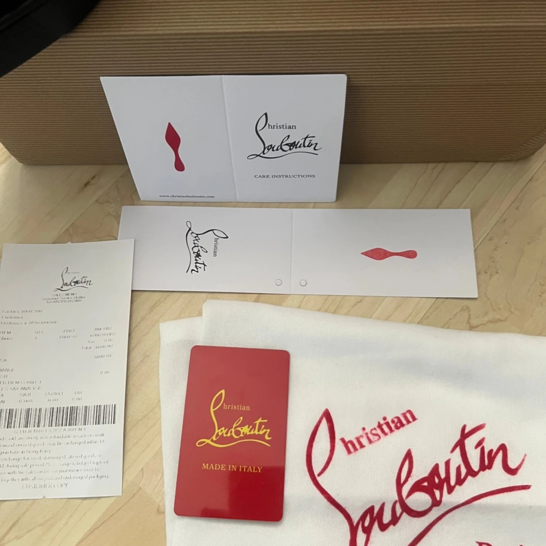 Christian Louboutin svarta sneakers med nitar - 1