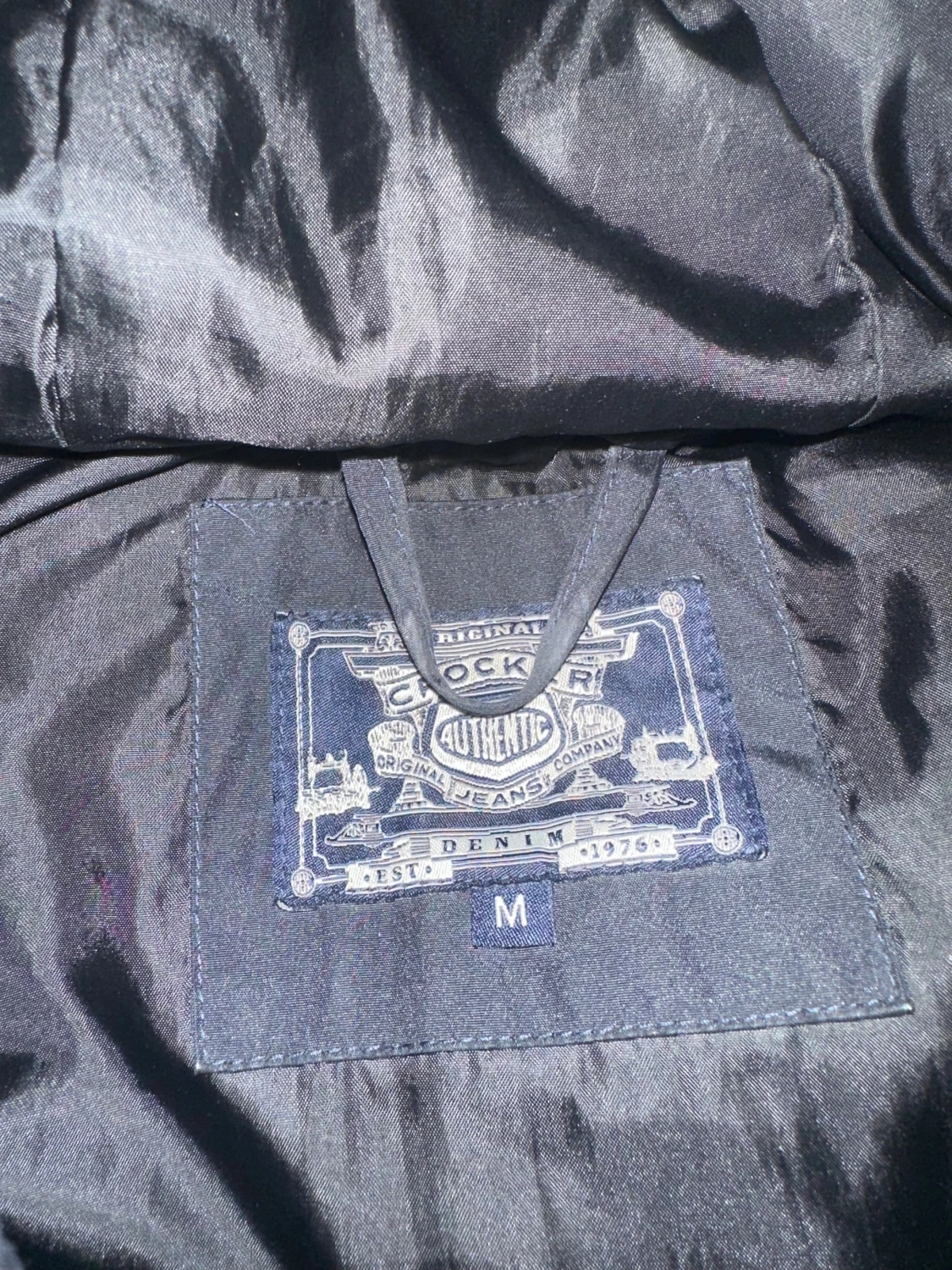 Svart parkajacka med päls från Crocker - 3