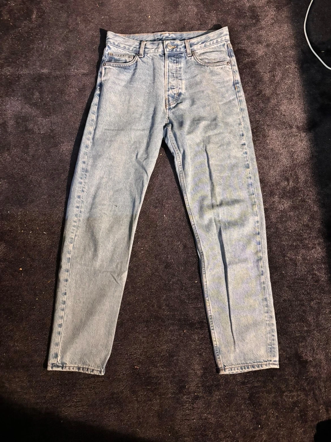 Weekday ljusblå jeans straight fit