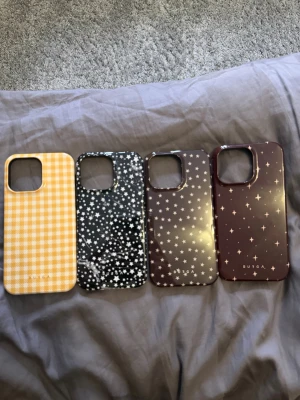 Burga iPhone 14 Pro Max skal  - Fyra snygga Burga skal till iPhone 14 Pro Max. Alla skal är i fint skick utan synligt slitage. Nypris för ett skal är 629kr. Säljer alla för 200kr.