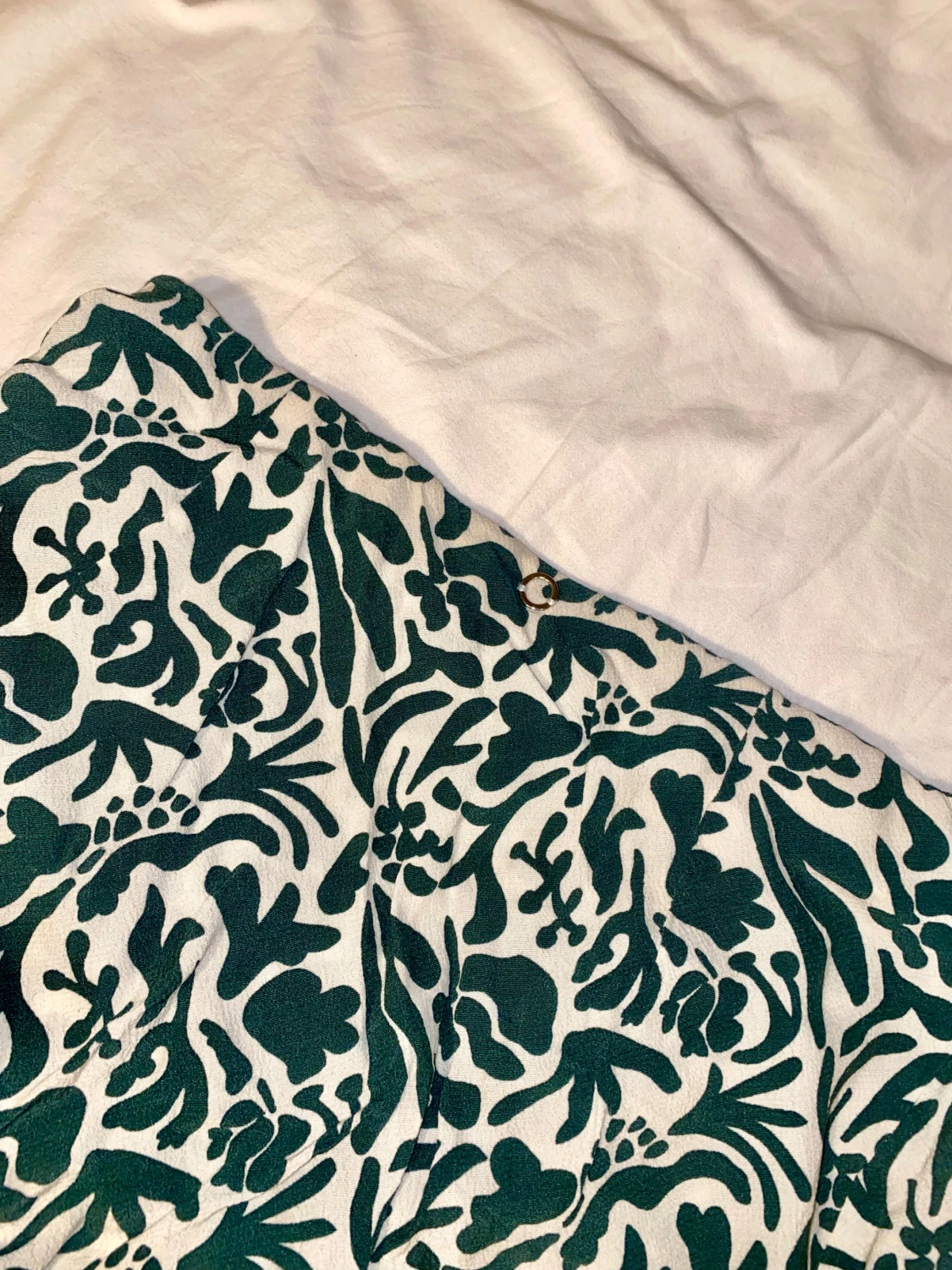 Underbar grön/vit kjol från stockho lm, maxi/midi - 2