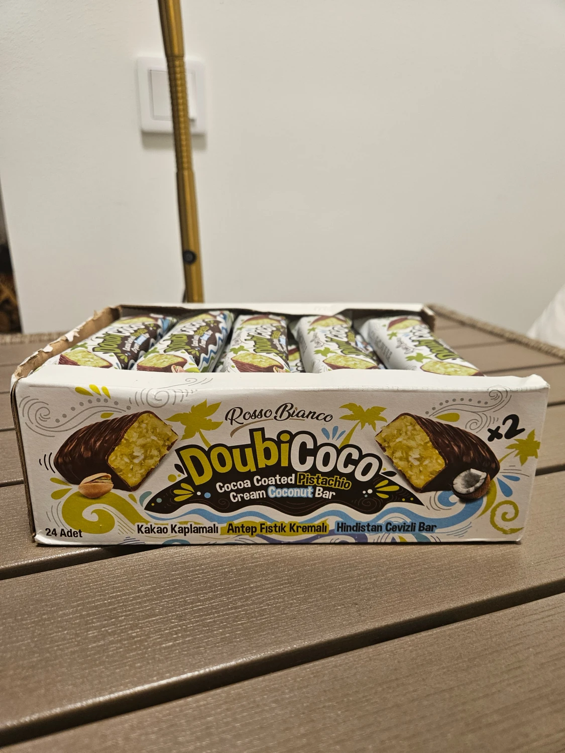 DoubiCoco Cocoa Coated Pistachio Cream Coconut Bar - 2