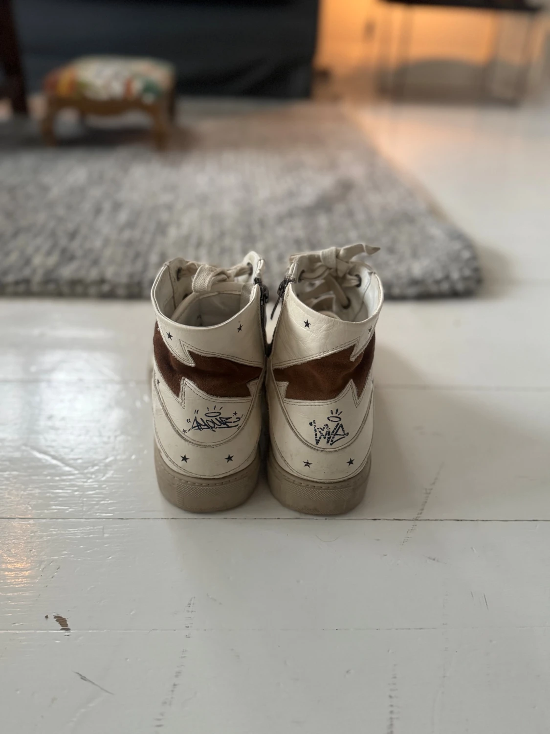 Zadig & Voltaire vita höga sneakers - 3