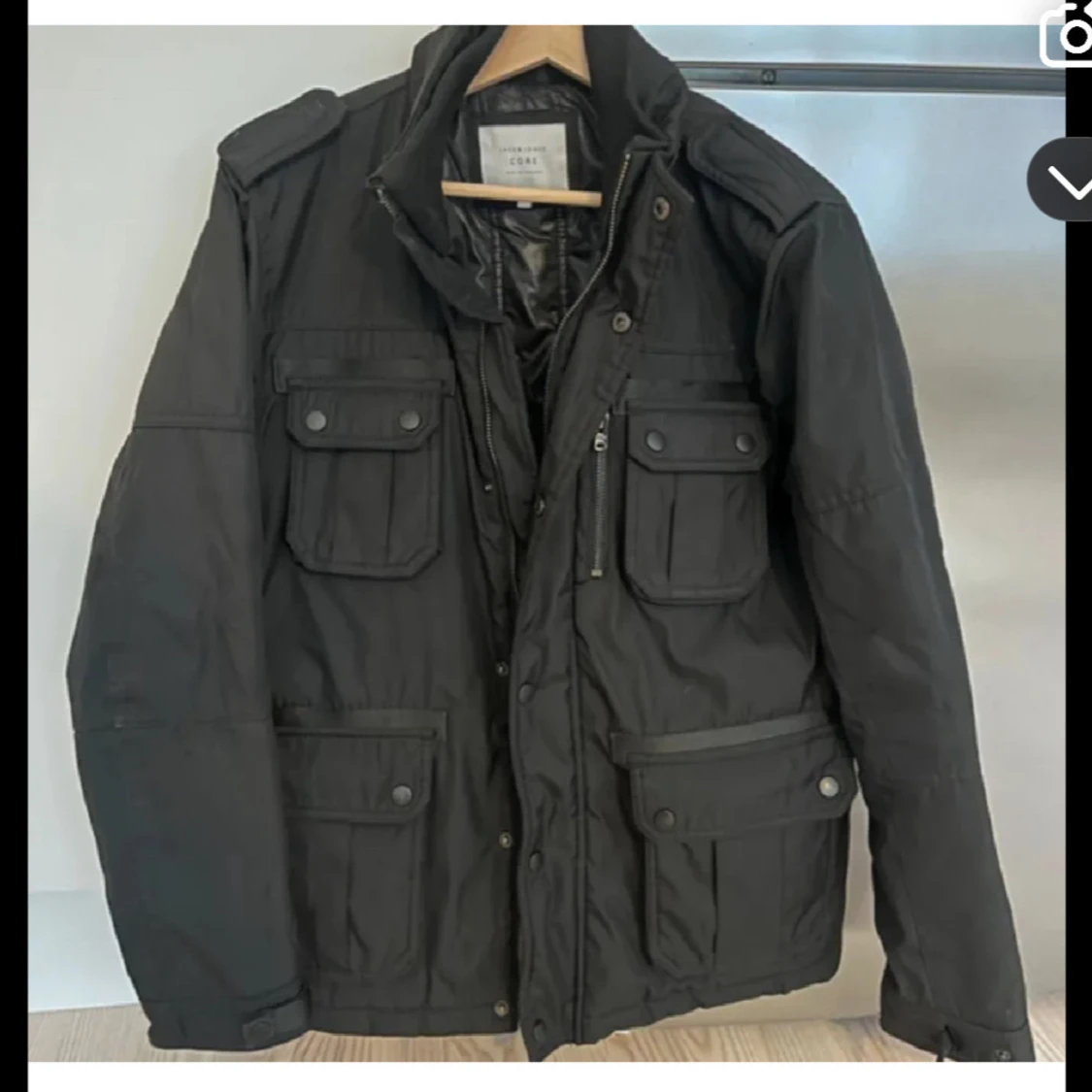 Svart Jack&Jones fieldjacka  - 2