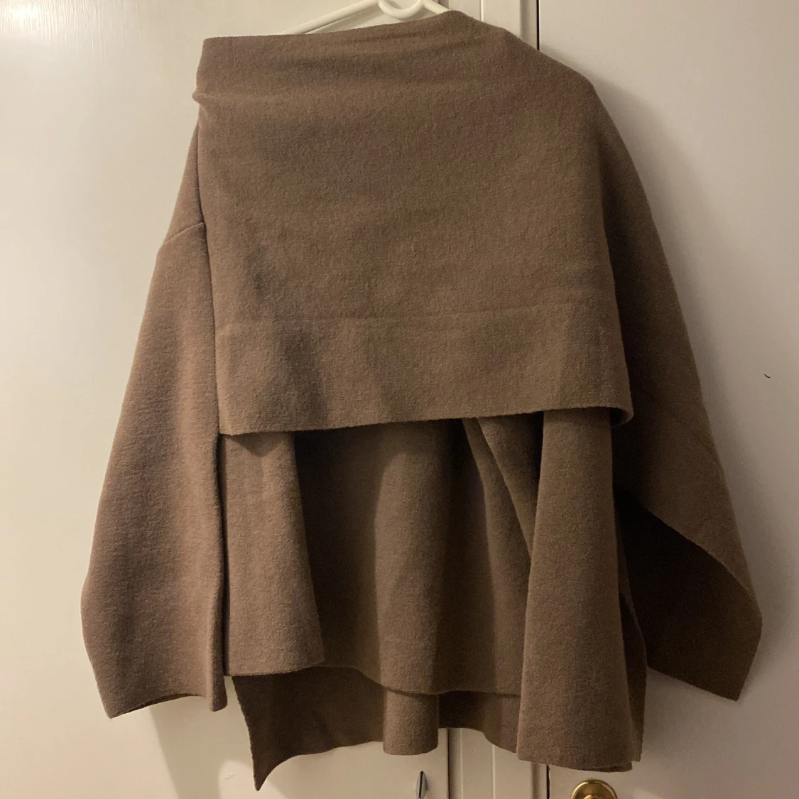 Brun oversized ullkappa - 3