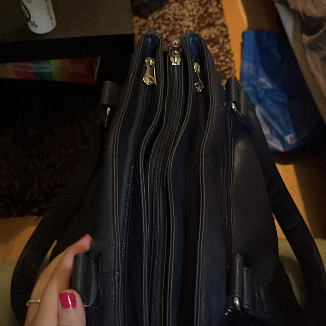 Mörkblå axelväska från Puccini - 2