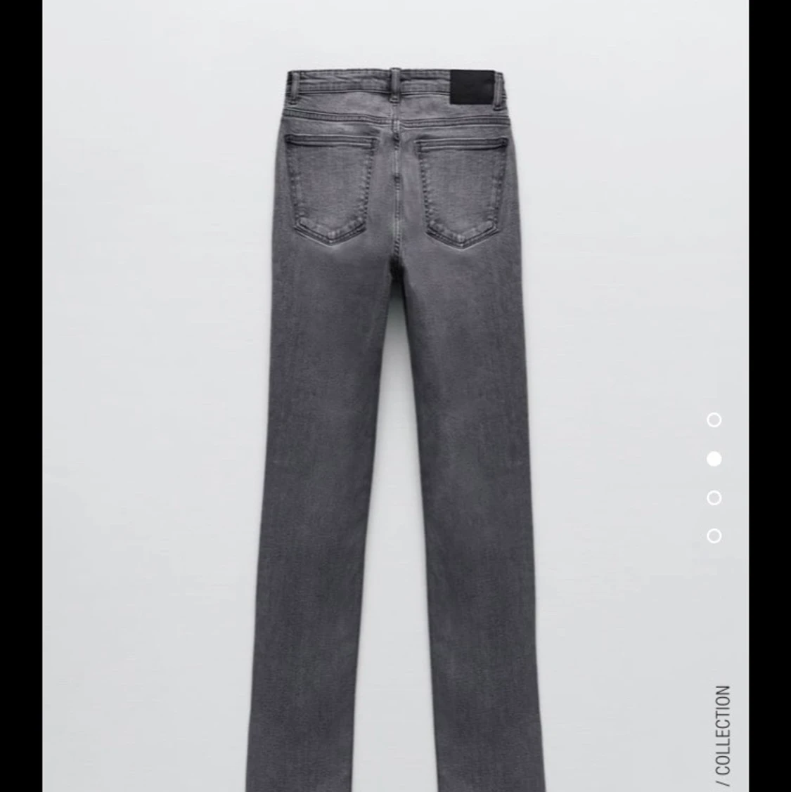 Gråa jeans med slit - 90