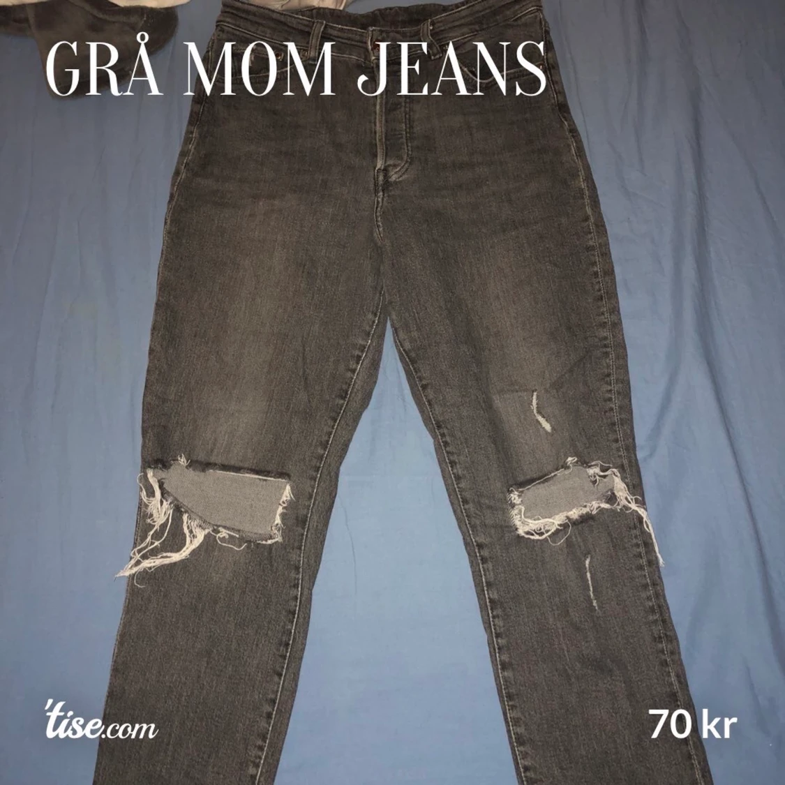 Gråa mom jeans