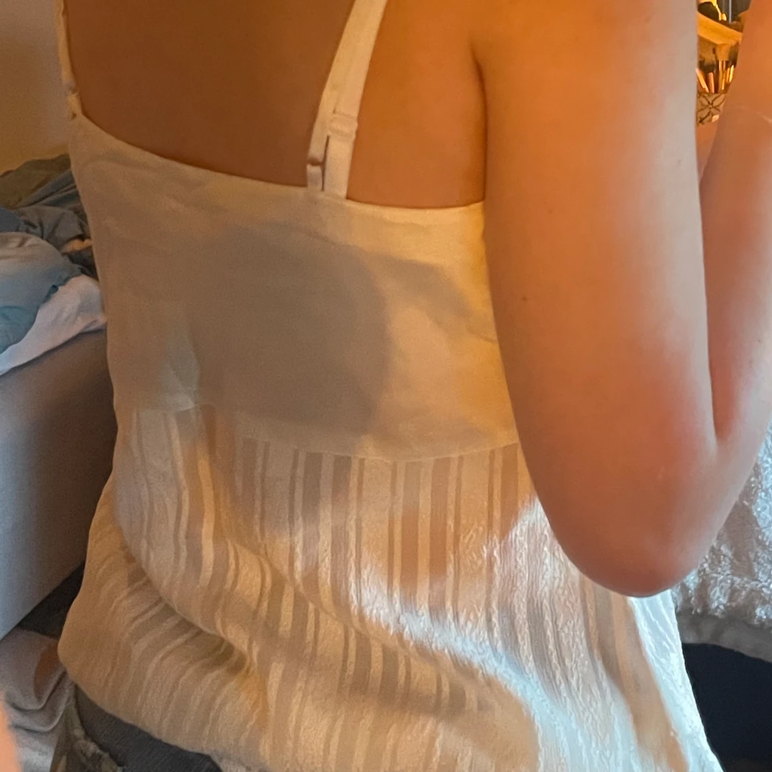 Sjukt fint siden linne med mönster - 91