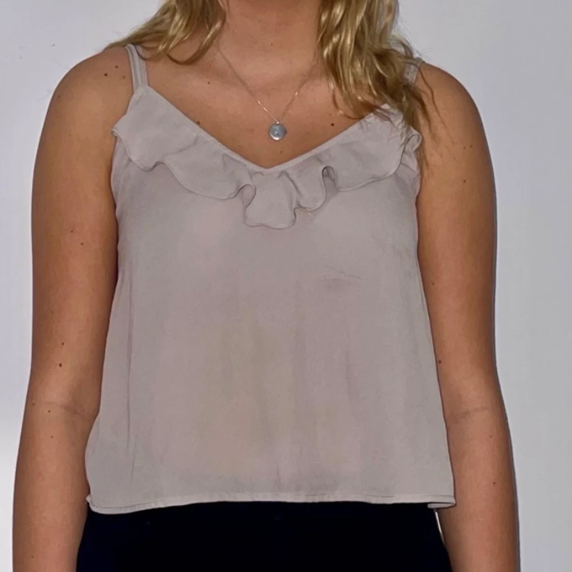 Pärlvit topp - 90