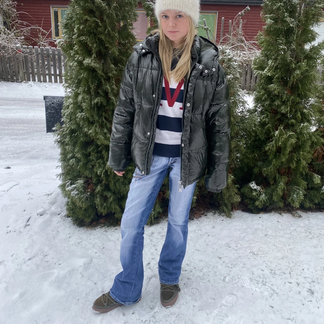 Weekday grön pufferjacka  - 90