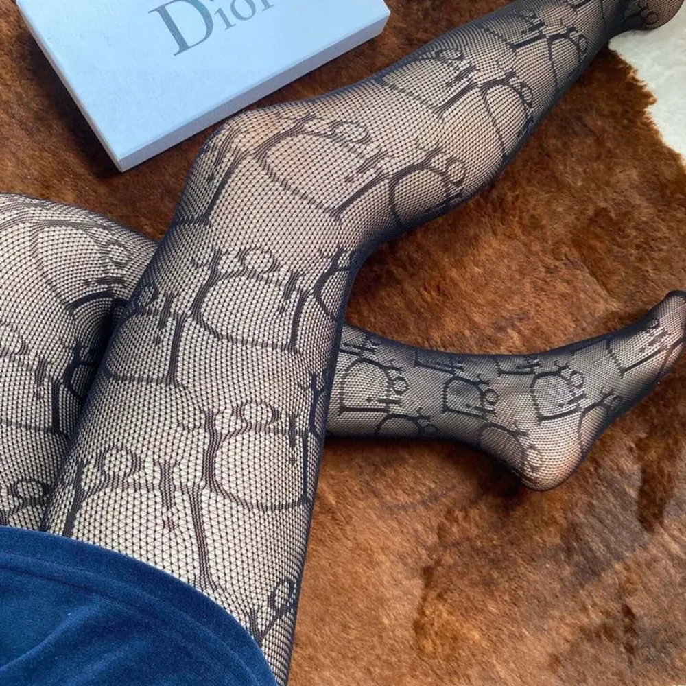 Luxury fishnet tights, D Alphabet stockings, pantyhose D letter, high quality tights for women, black tights, alphabet design leggings.  Available in M,L,. Accessoarer.