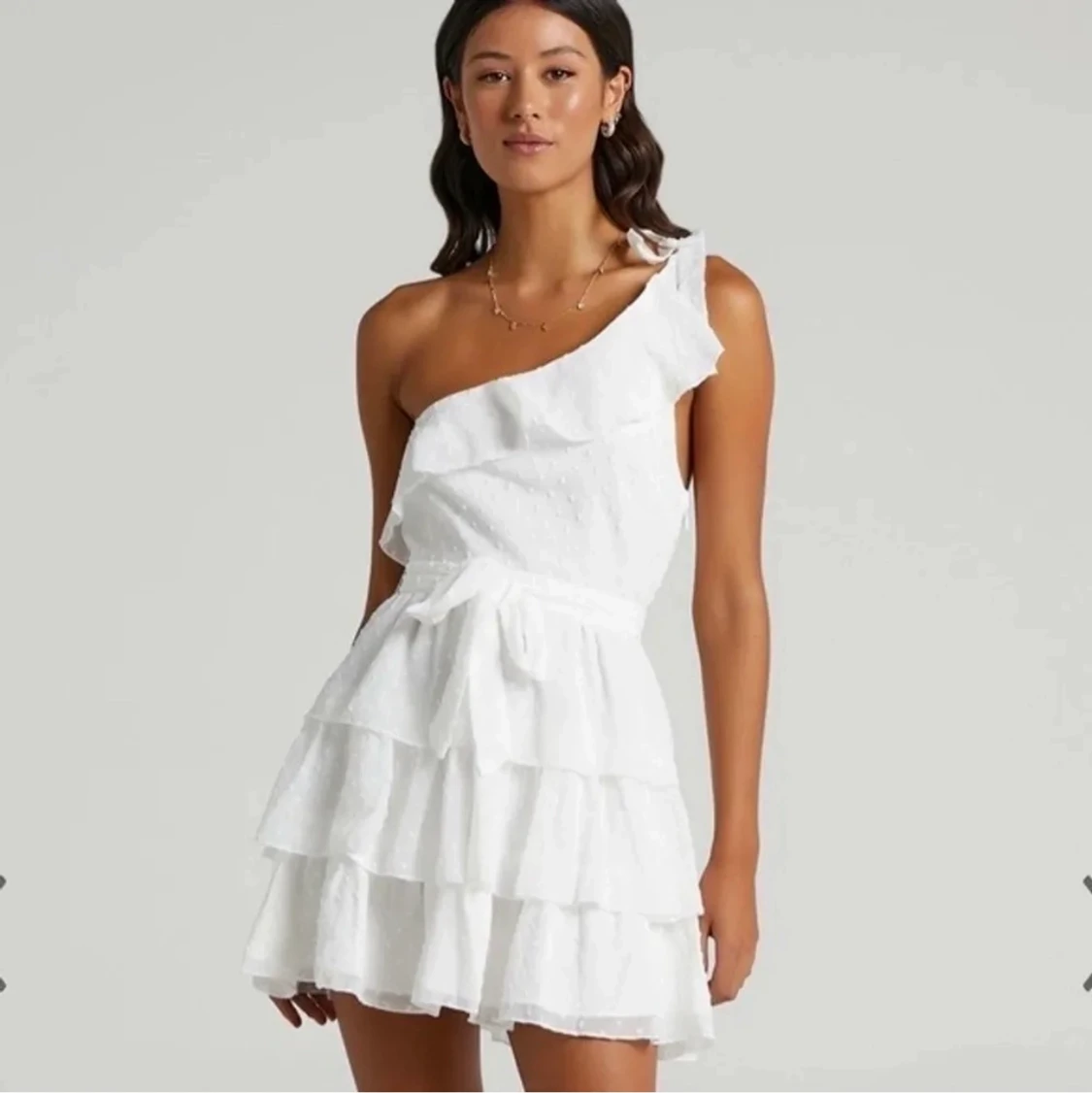 Vit studentklänning - 90