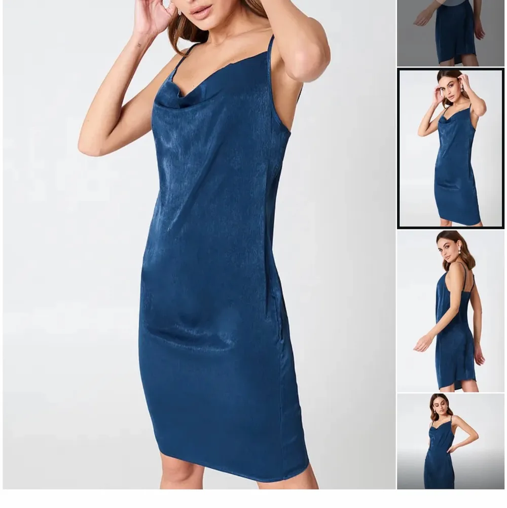 En blå klänning från Hannalicious x NAKD! Perfekt till fest! Storlek 36💙. Klänningar.