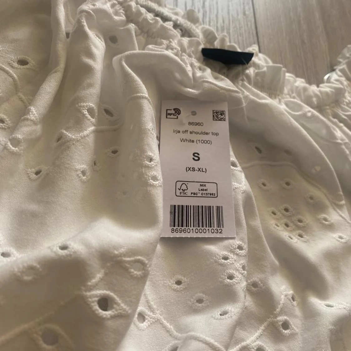 Vit off shoulder sommar topp - 90