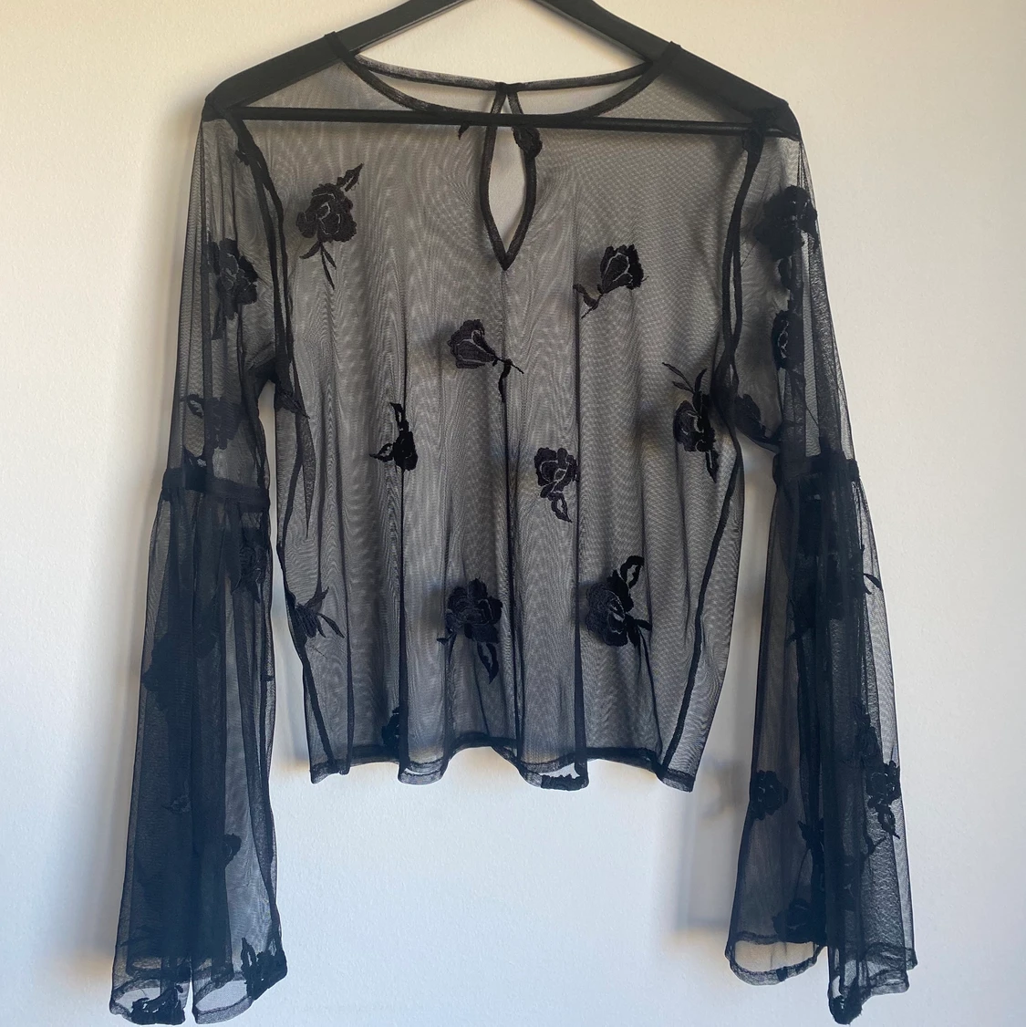 Hollister mesh topp, strl S