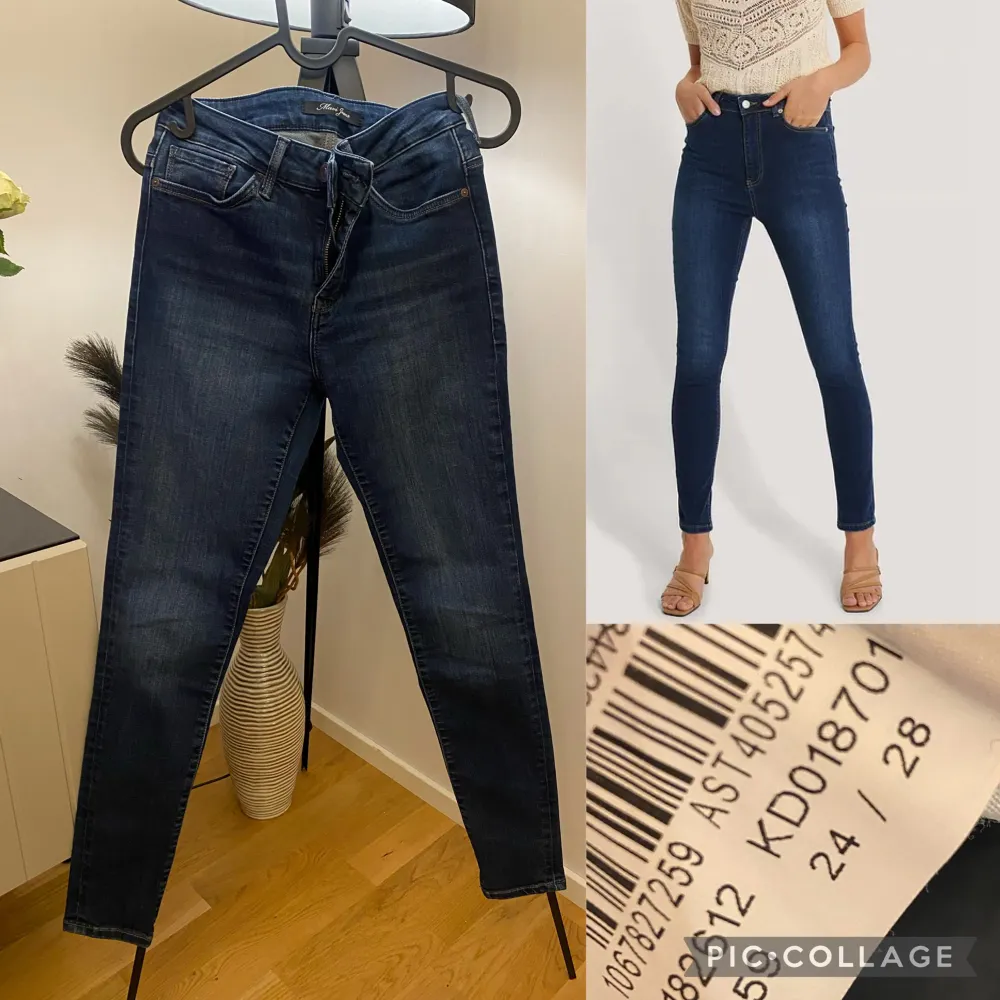 Skinny jeans med hög midja. Jeans & Byxor.