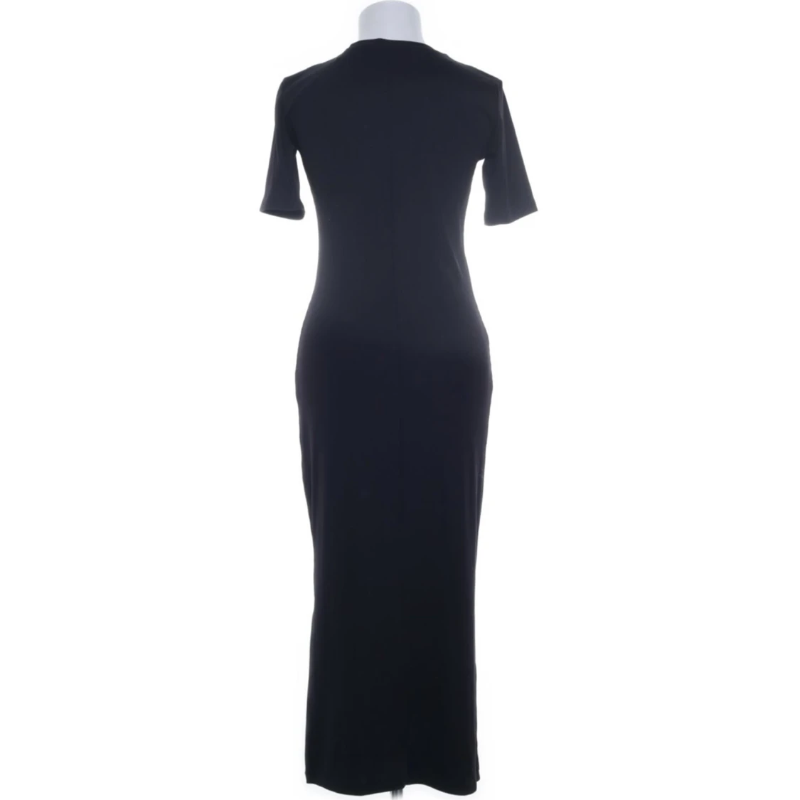 Lång ribbad klänning  - 90