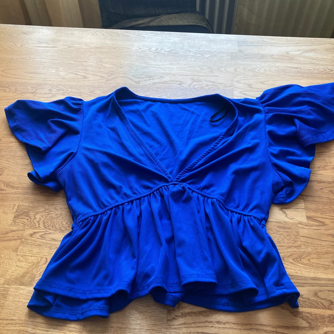 Stretchig Blå Blus - 90