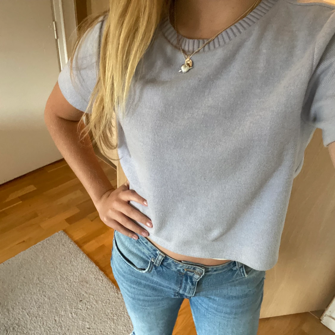 Stickad t shirt  - 90