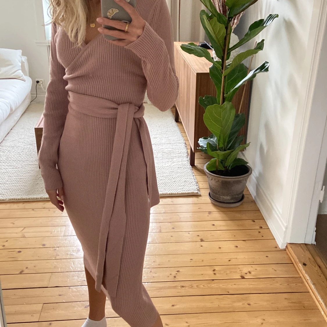 Stickad klänning - 91