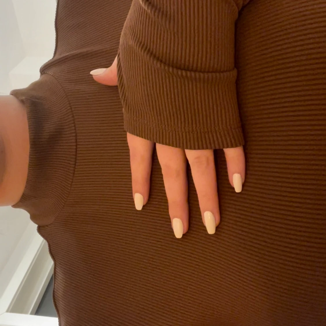 Långärmad crop top