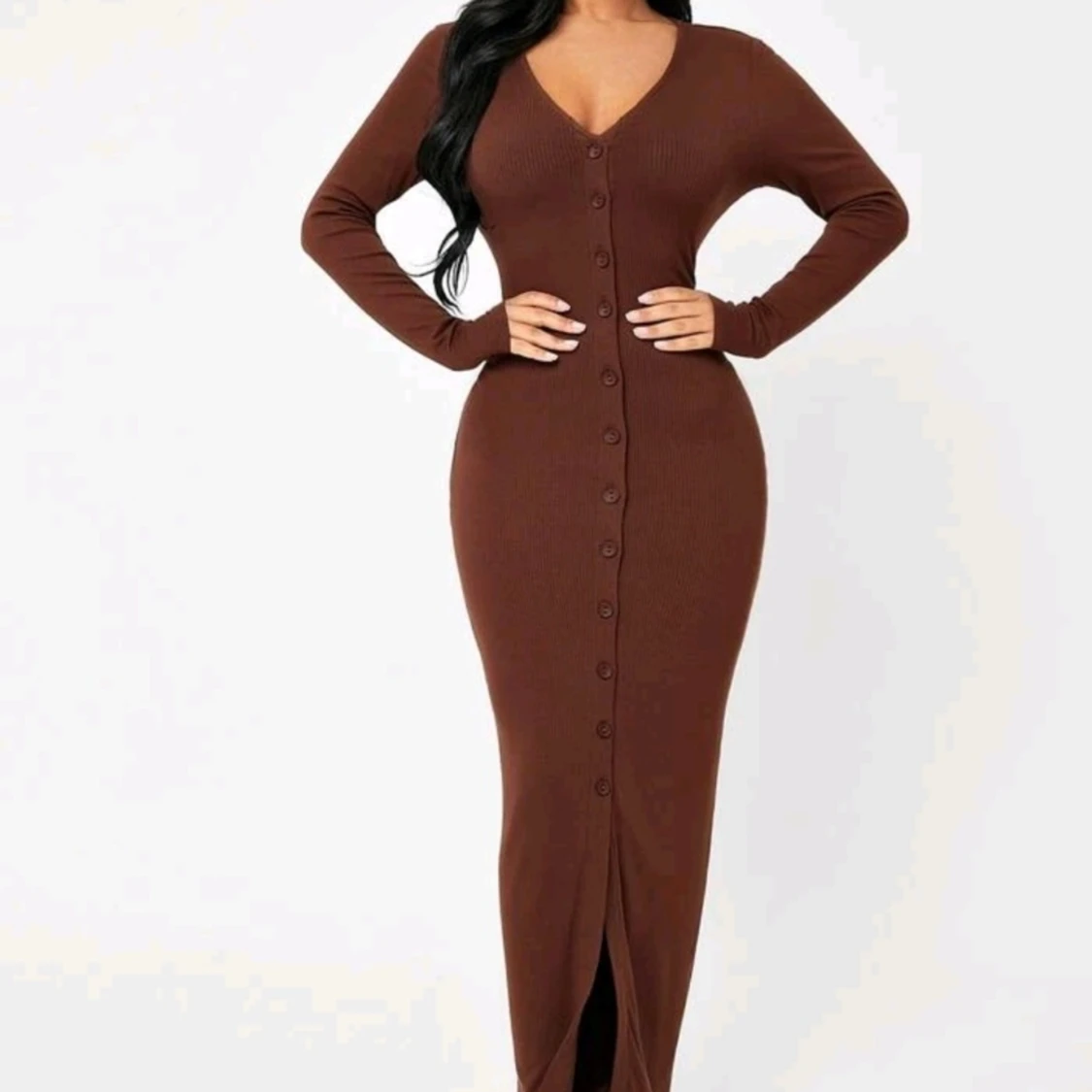 Ribbad höstklänning 🤎 - 91