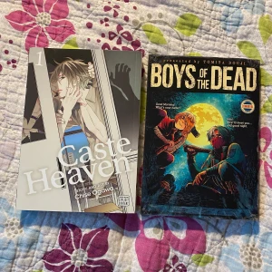 Bl/yaoi manga - Första volymen av Caste Heaven, och Boys of the dead. Båda dessa har karaktär av homosexualitet och grovt/vuxet innehåll. Enbart lästa vars sin gång. Jättefint skick 💗 100kr styck, exklusive frakt