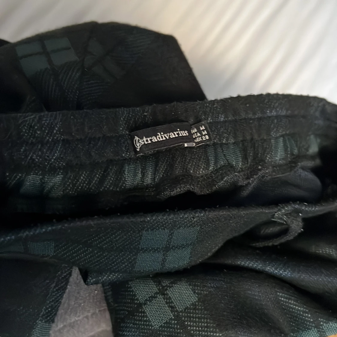 Plaid gröna byxor - 91