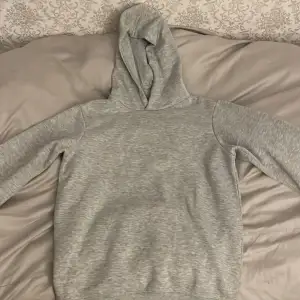 En vanlig grå hoodie, nästan aldrig använt. Har inte på mig den så nu säljer jag den
