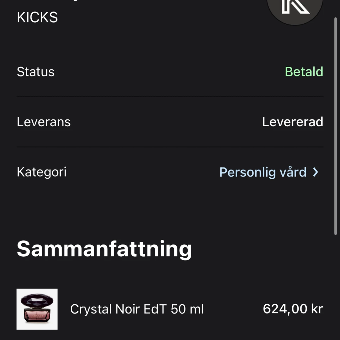 Versace Crystal Noir Edt 50 ml - 90